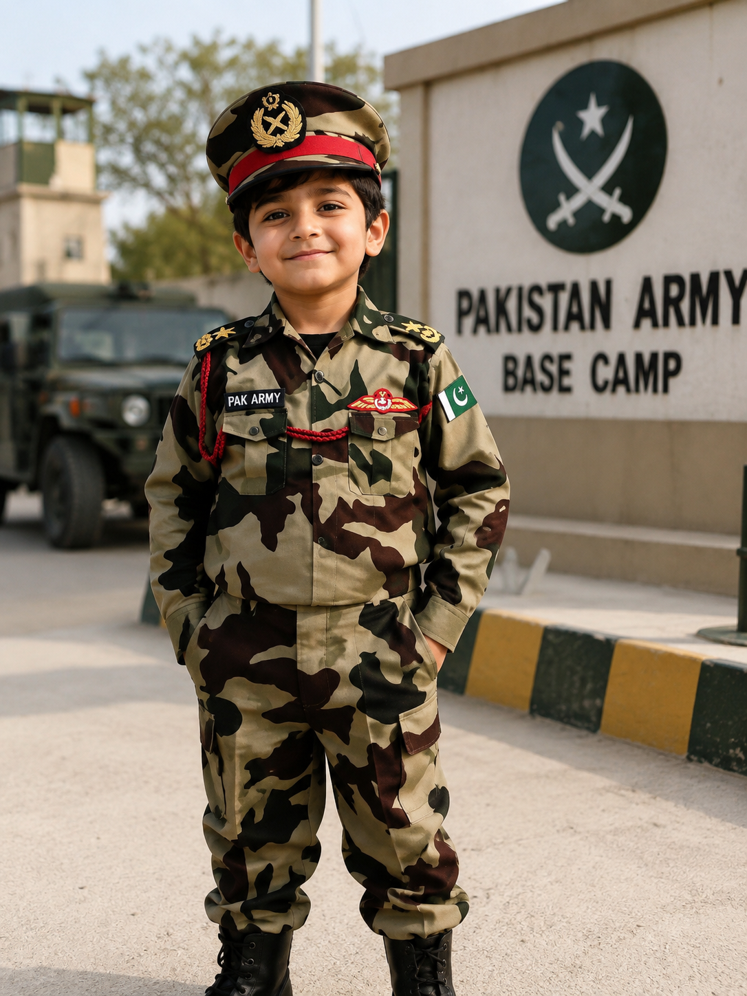Army Commando Costume for boys and girls - Image 2