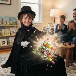 Magician Costume Set with free Magic trick