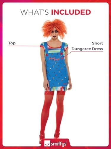 Smiffys Smiffys Officially Licensed Chucky Costume Smiffys Officially Licensed Chucky Costume Women - Image 3