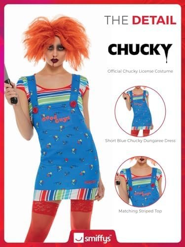 Smiffys Smiffys Officially Licensed Chucky Costume Smiffys Officially Licensed Chucky Costume Women - Image 5