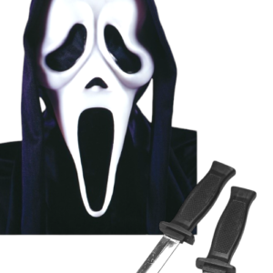 Scream Mask with Dissapearing Knife