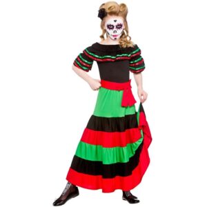 Day Of The Dead Senorita Girls Costumes