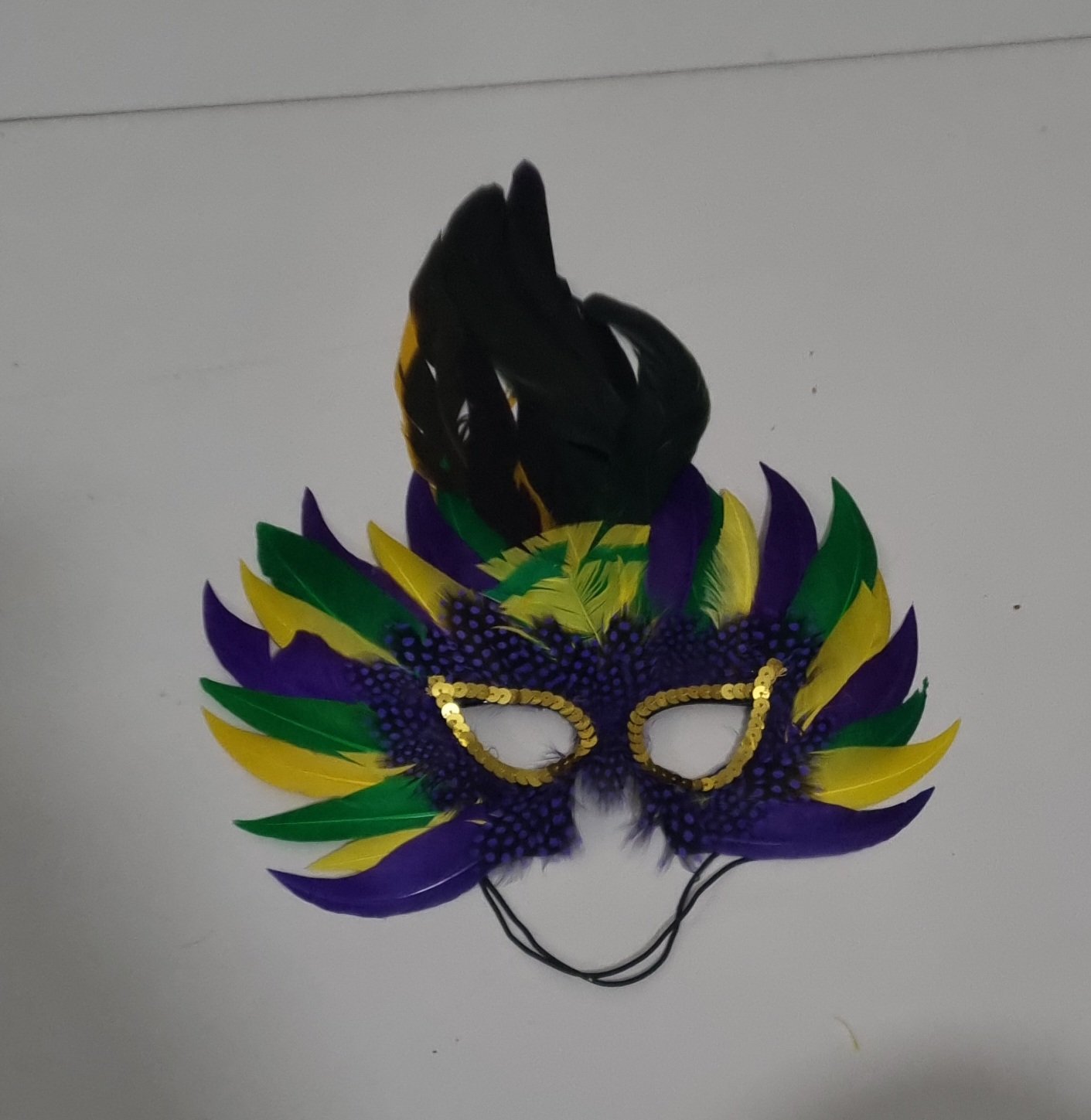 Feather Eye Mask in Multicolor... - Image 5