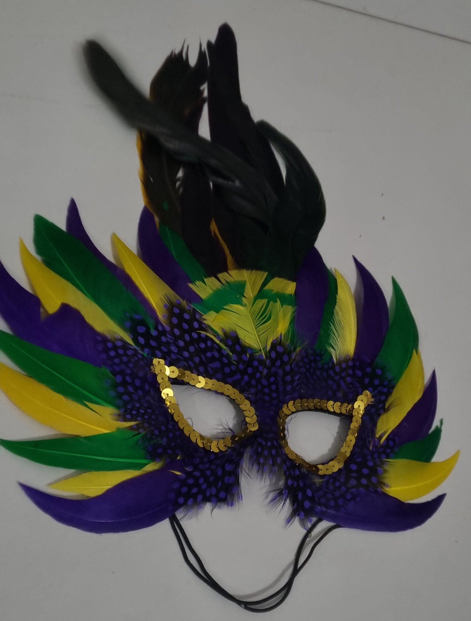 Feather Eye Mask in Multicolor... - Image 4