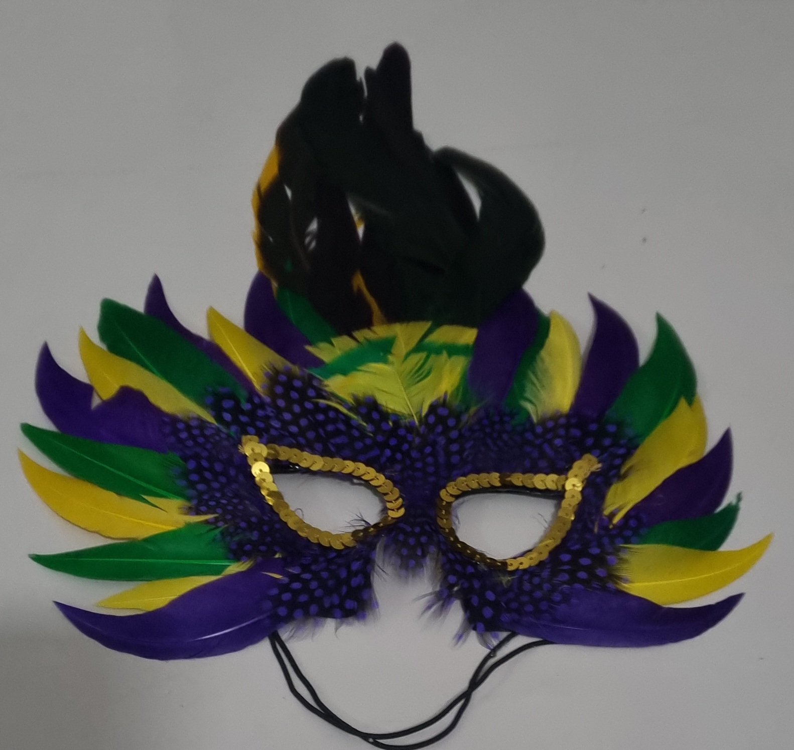 Feather Eye Mask in Multicolor... - Image 3