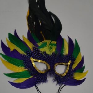 Feather Eye Mask in Multicolor...