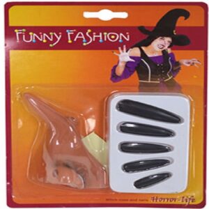 Witch nose and nails set