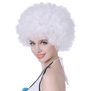 White Afro Wig (Curly)
