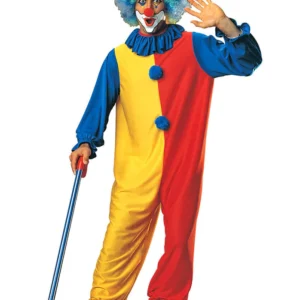 Clown Costume for Adult size with wig nose and make up set