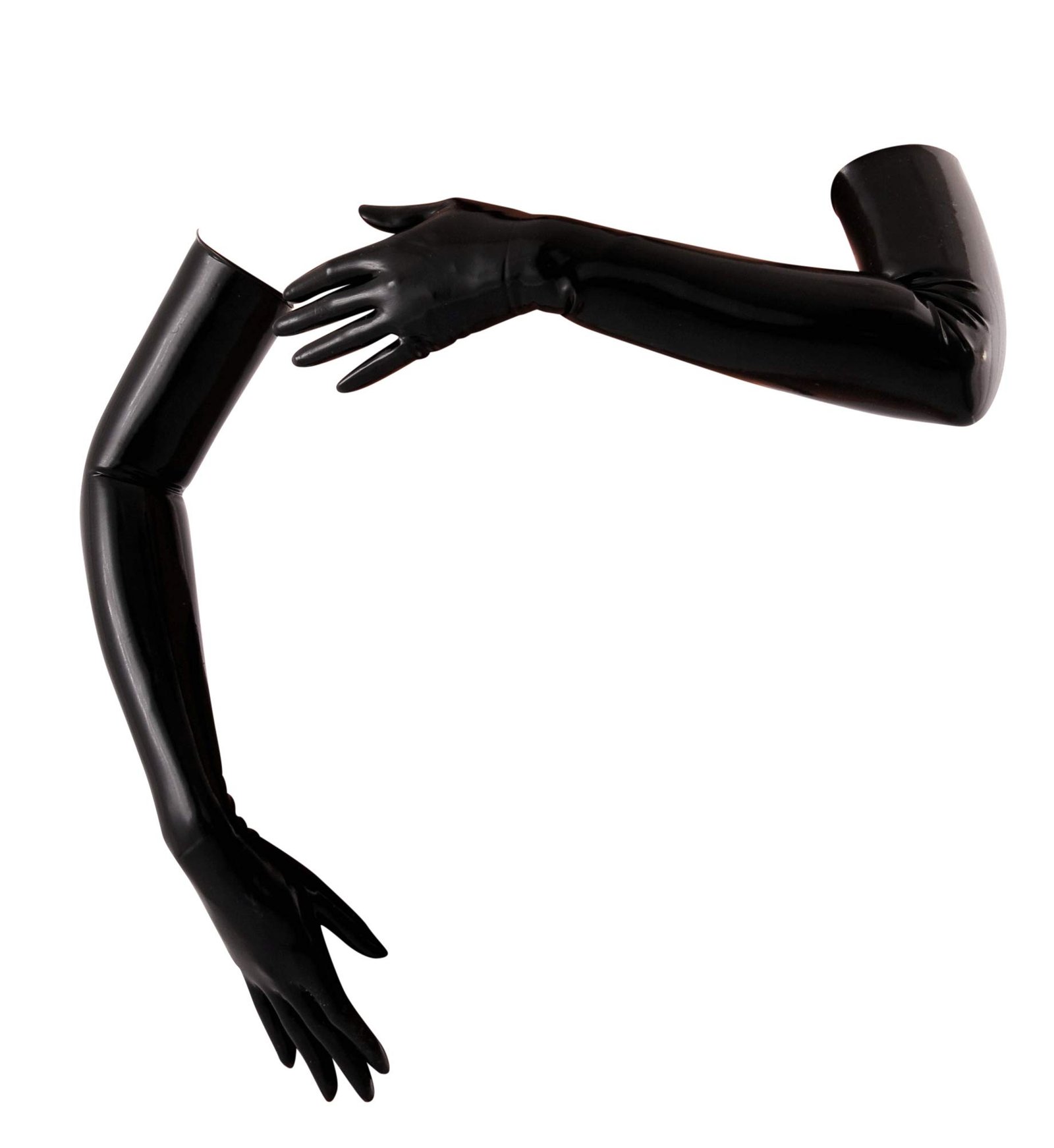 PU Leather Long Gloves Nightclub Party Pole Dancing Women Latex Gothic Punk Gloves Cosplay Costumes... - Image 2