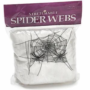Stretchy Spider Web Cobweb & Spiders Halloween Decorations