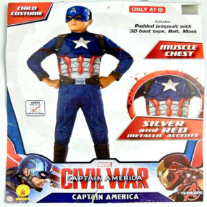 Captain America 3D Muscle Costume for Kids