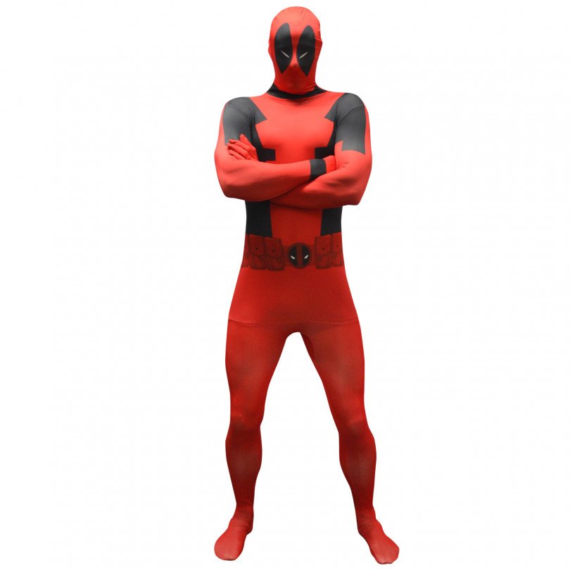 Deadpool Morphsuit Costume in Adult size - Image 2