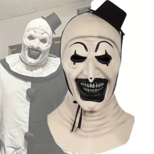 Horror Art Terrifie The Clown Mask Latex Costume Cosplay Killer Halloween Carnival Party Props
