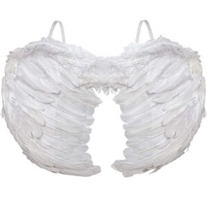 White Angel Orignal feather Wings for Adults Full size