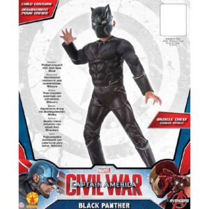 Black panther costume with mask