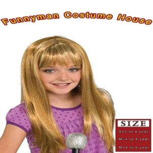 Golden long wig