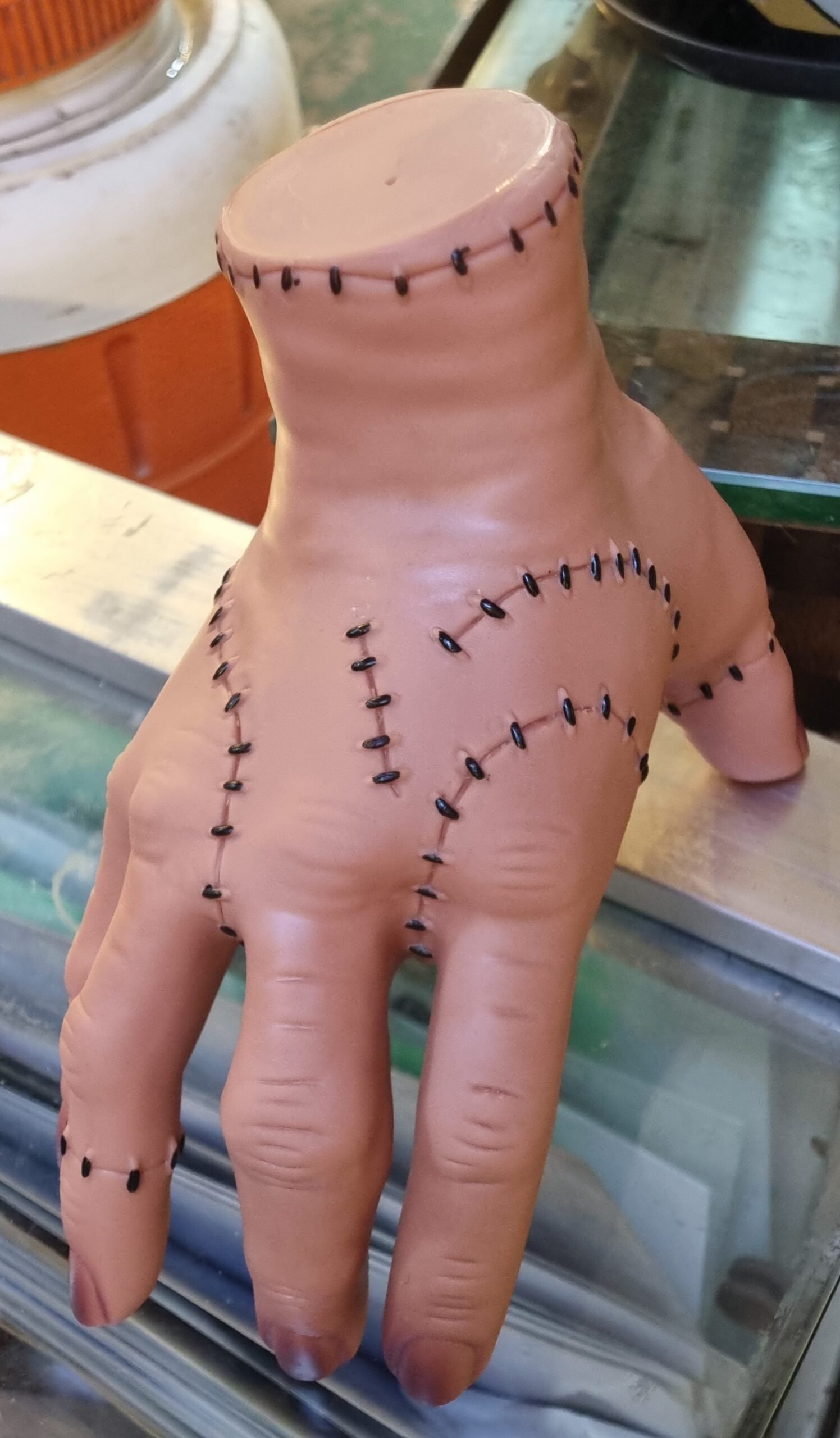 Wednesday Addams Family Thing Hand, Cosplay Hand by Addams Family, Fake Hand Toys Scary Props Halloween Decorations Prop Movie
