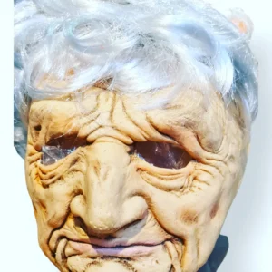 Old European Lady Rubber Mask so Real easy to use.