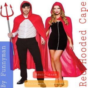 Red Hooded Cape Adult size