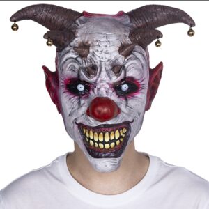 Evil Clown Sheitan Mask made by Rubber