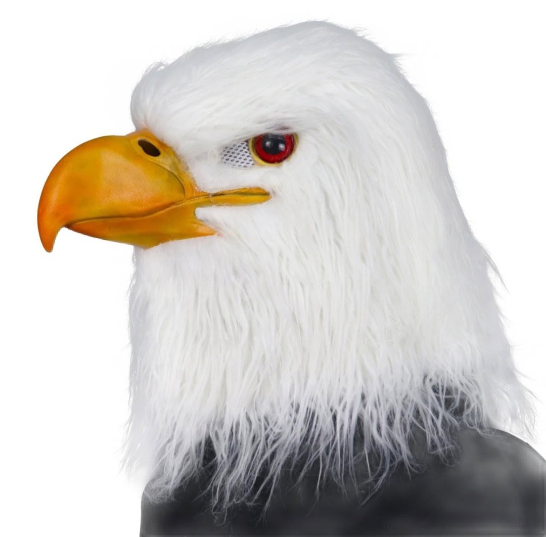 Hawk Masks Latex Bird Mask Full Head Cover Halloween Costume Party Eagle Mask - Image 3