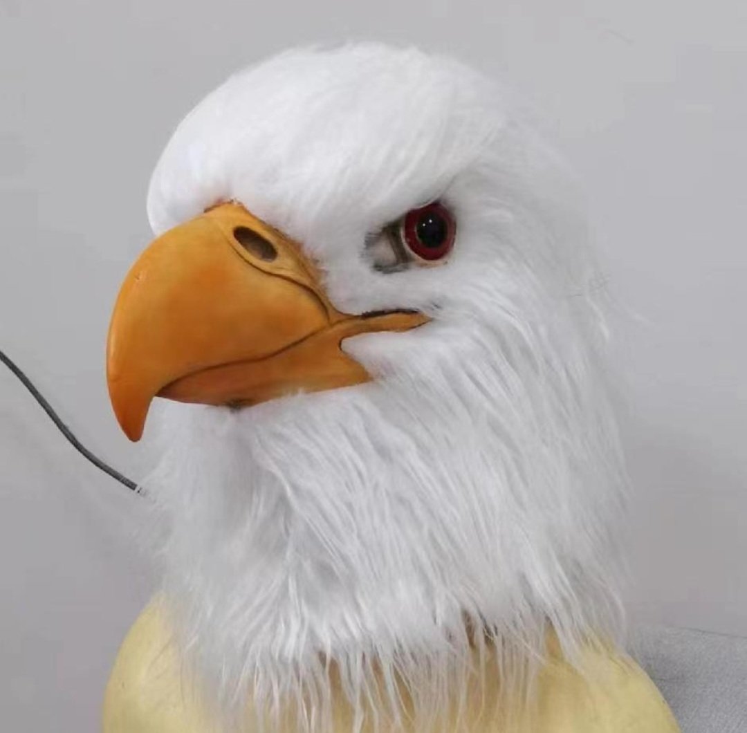 Hawk Masks Latex Bird Mask Full Head Cover Halloween Costume Party Eagle Mask - Image 5