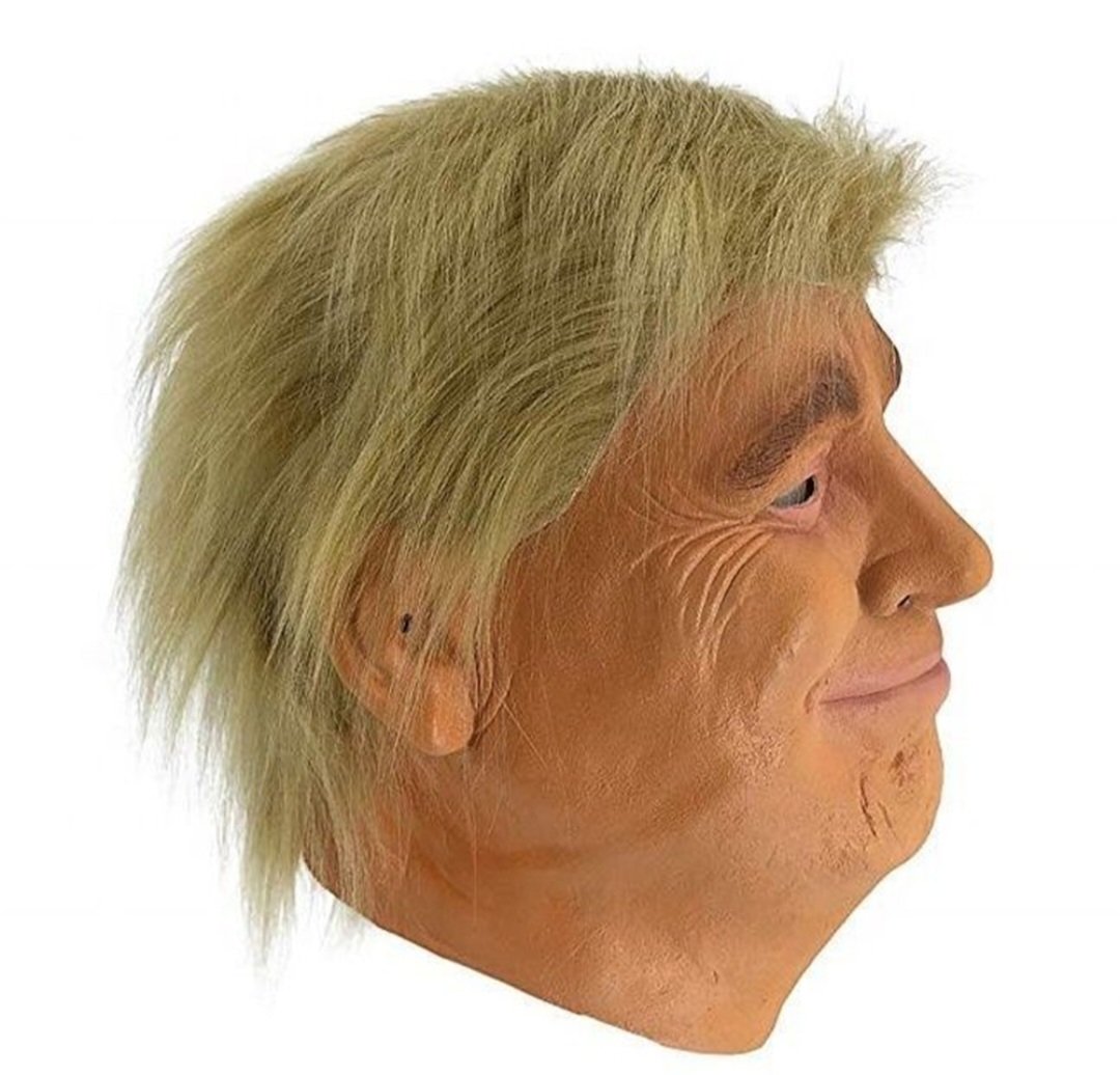 Realistic Donald Trump Mask Costume Cosplay Party Celebrity Latex Mask Halloween. - Image 5