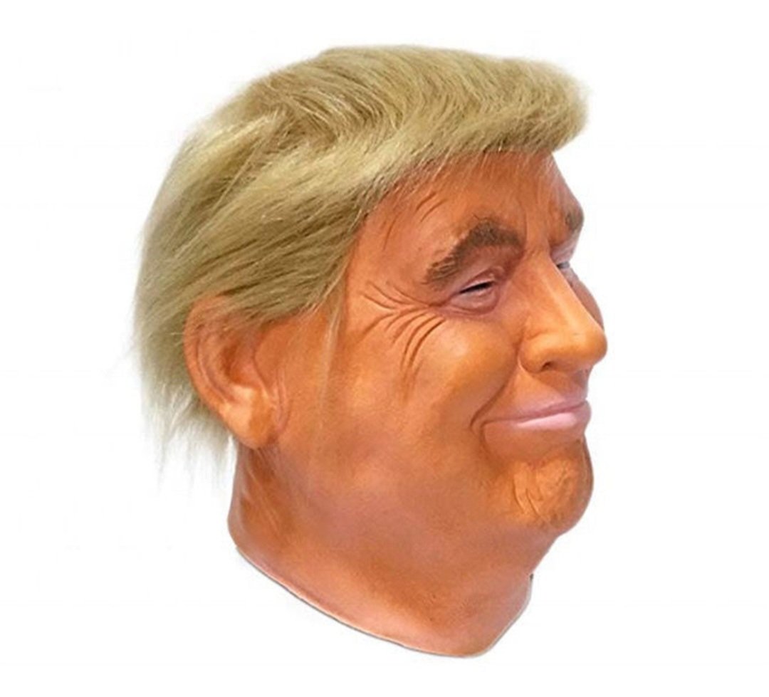 Realistic Donald Trump Mask Costume Cosplay Party Celebrity Latex Mask Halloween. - Image 3