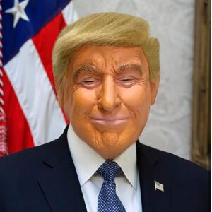 Realistic Donald Trump Mask Costume Cosplay Party Celebrity Latex Mask Halloween.