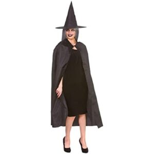 Witch Costume with Cape and Hat.