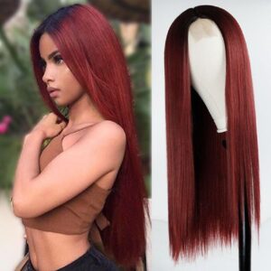 RED LONG WIG