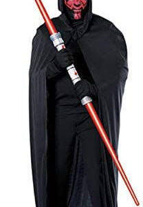 Darth Maul Star War Adult size Costume Full Hooded Cape With Attach Mask With Light Saber....