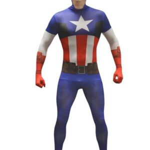 Captain America Adult Costume fully stretchable easy to wear