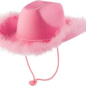 Pink Cowboy Hat with Furr