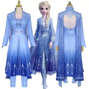 Princess Elsa Party Dress 4-10 Years Ice Queen Princess Party Dresses Set Cosplay Costume Children Carnaval Frozen 2.