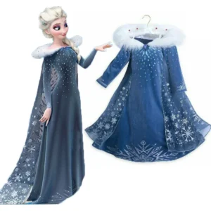 Girls NEW Frozen 2 Elsa Dress Up Fancy Cosplay Kids Costume Party Outfit