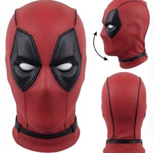 Premium Deadpool Cosplay Mask - Authentic Detailed Replica for Fans & Collectors