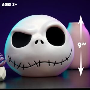 The Nightmare Before Christmas Jack Skellington Skull Head Decor Spooky Halloween Party Prop & Ornament