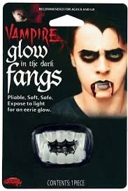 Vampire Glow-in-the-Dark Fangs with FREE Blood Spray | Fun World Costume Kit